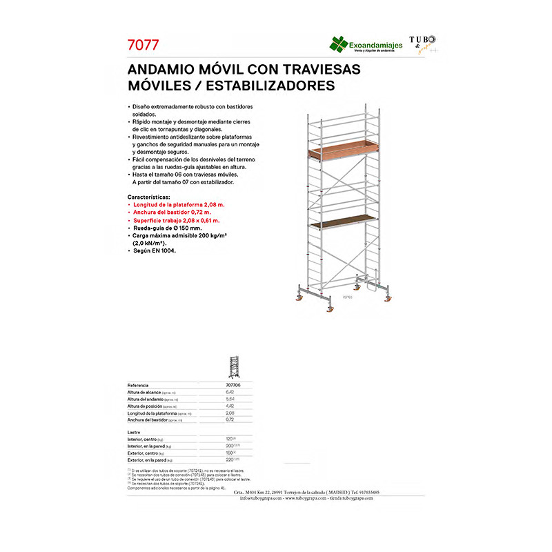 Andamio móvil 7077-06