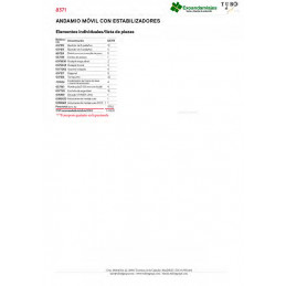 Andamio móvil 8371-11