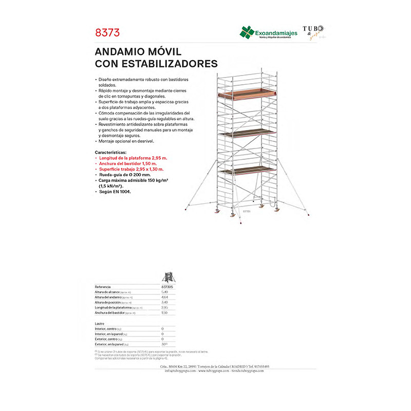 Andamio móvil 8373-05