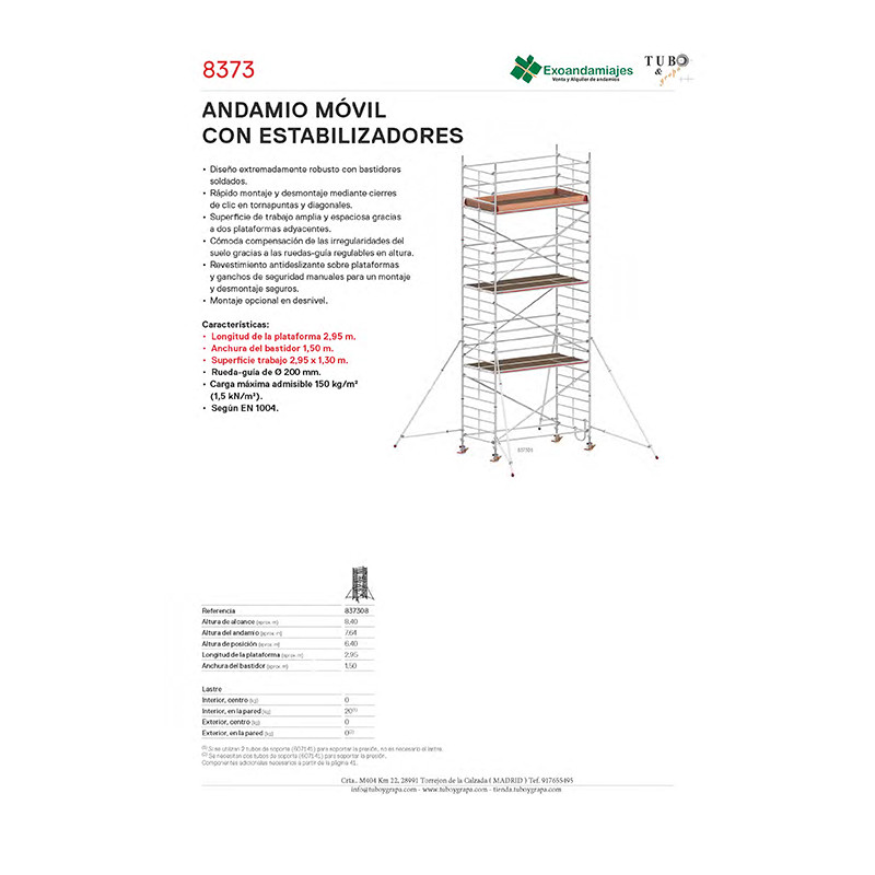 Andamio móvil 8373-08