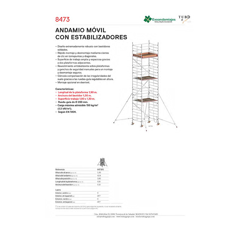 Andamio móvil 8473-05