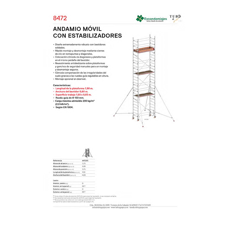 Andamio móvil 8472-05