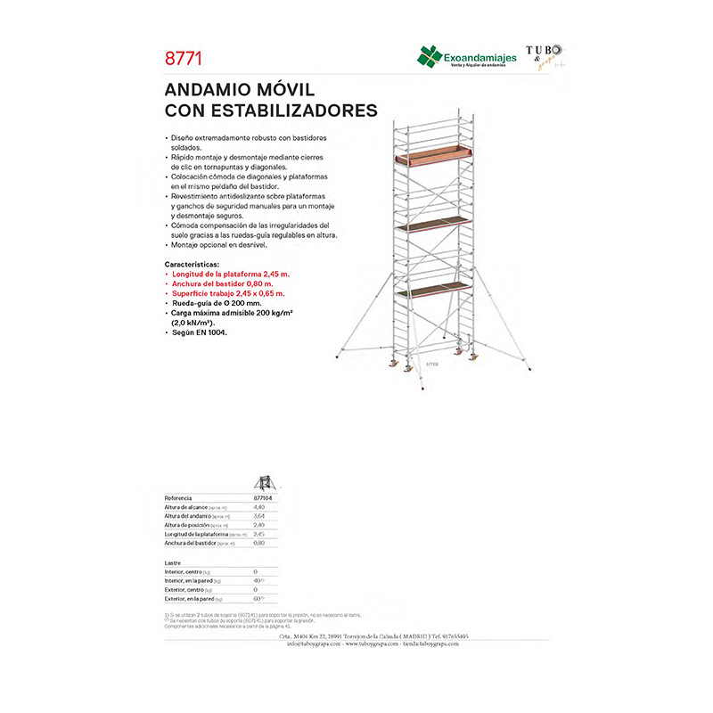Andamio móvil 8771-04