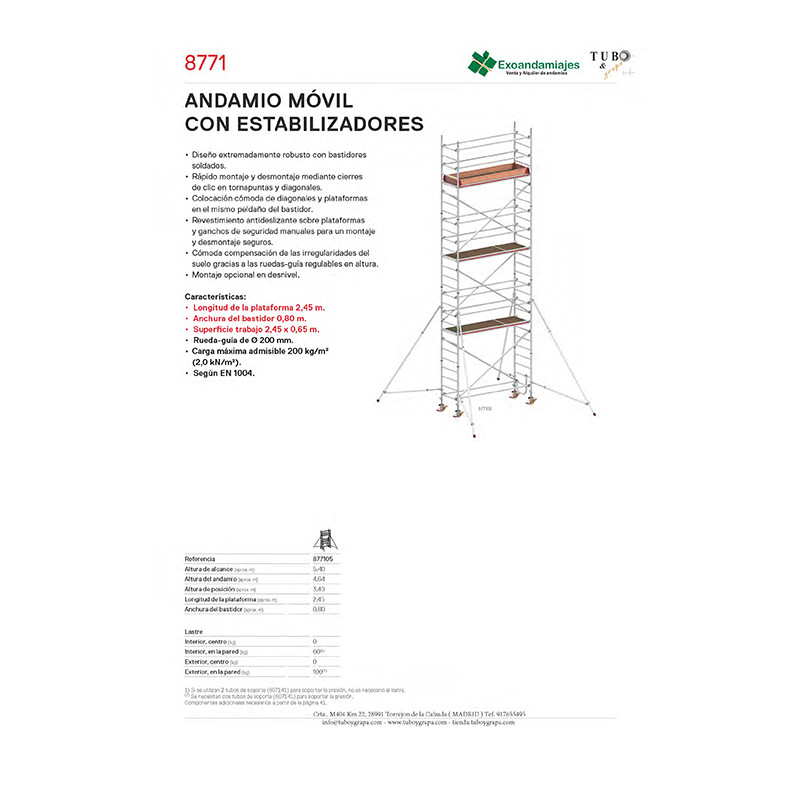 Andamio móvil 8771-05