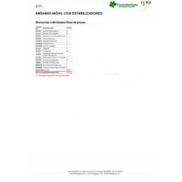 Andamio móvil 8771-09