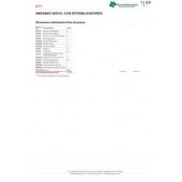 Andamio móvil 8771-12