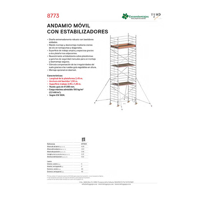 Andamio móvil 8773-04