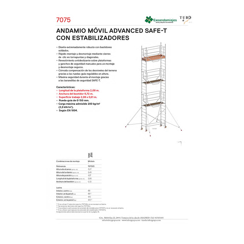 Andamio móvil 7075-03