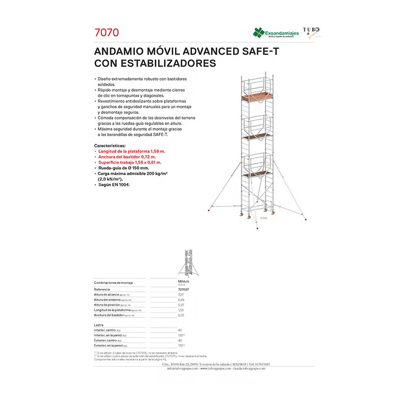Andamio móvil 7070-07
