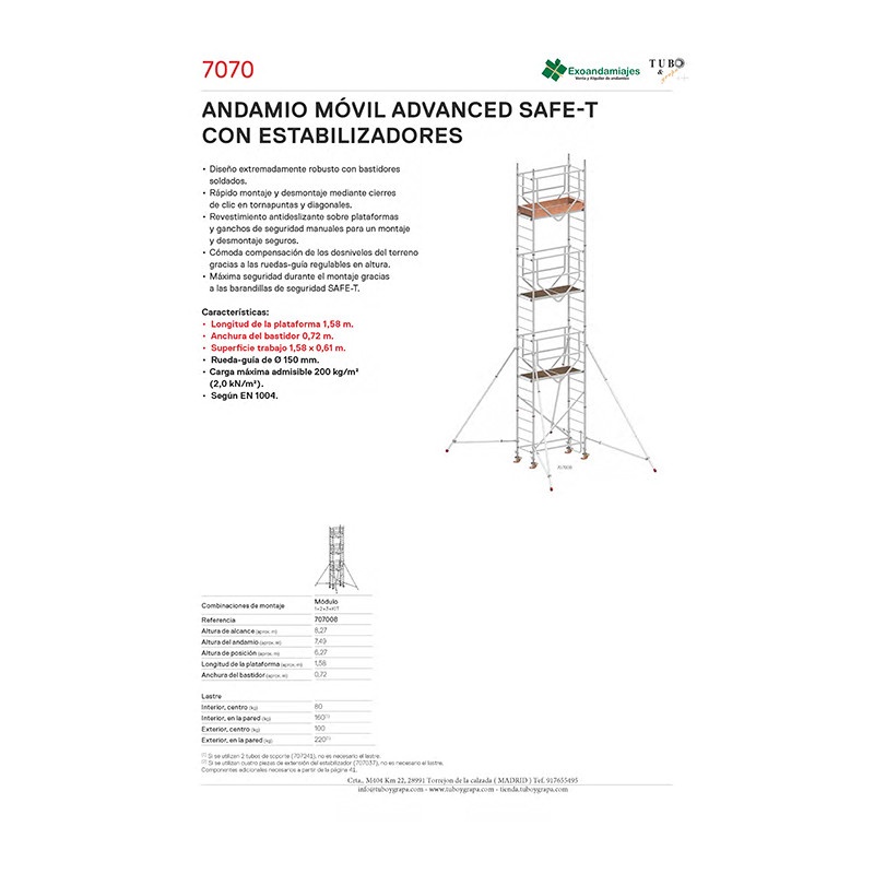 Andamio móvil 7070-08