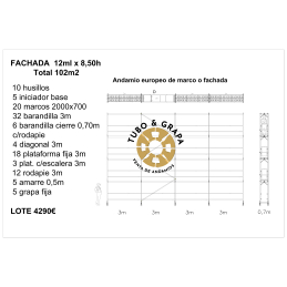 Fachada 102 m2 Andamio de...