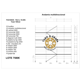 Andamio Multidireccional 105m2