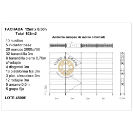 Fachada 102 m2 Andamio de...