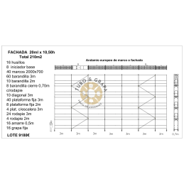 Fachada 210 m2 Andamio de...